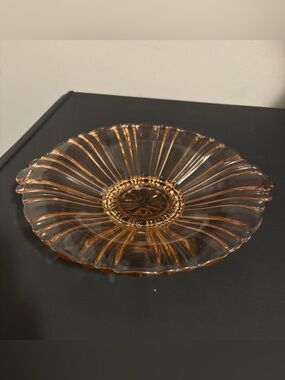 Vintage - Anchor Hocking Depression Glass Old Cafe -  Pink - From the 1930's